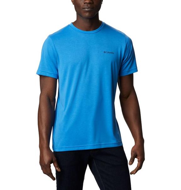 Columbia Maxtrail Logo T-Shirt Blue For Men's NZ31042 New Zealand